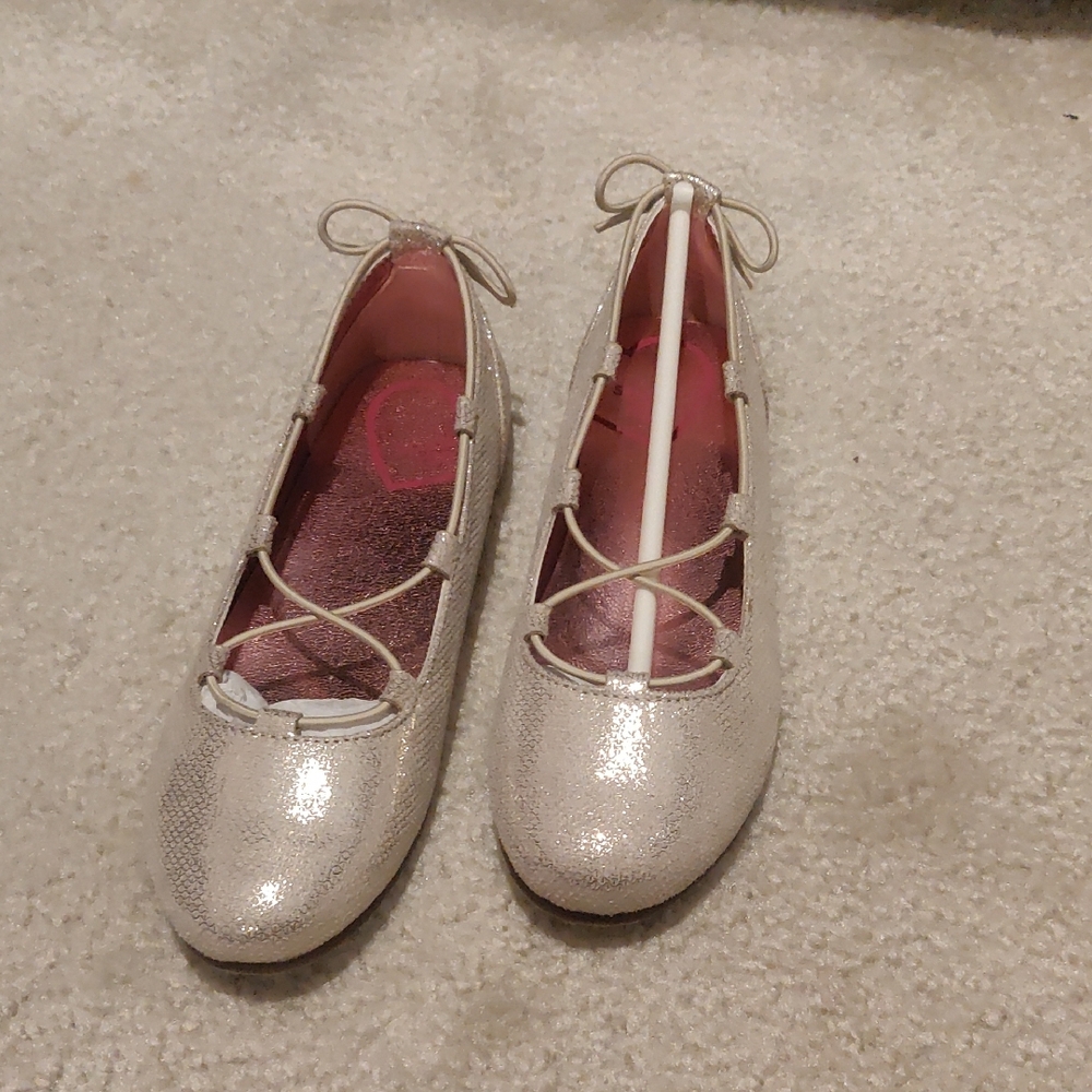 New!STRIDE RITE JULIA BALLET FLAT GIRLS SHOES CHAMPAGNE Light Gold CUTE Y2K Core